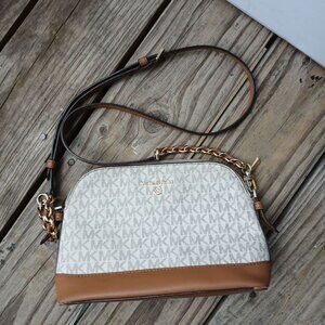 Michael Kors Crossbody Bag – Signature Logo & Leather Trim